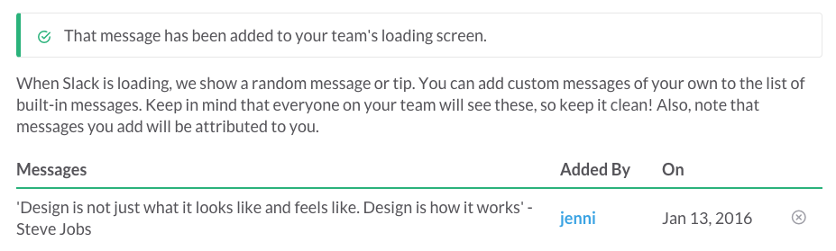 Slack Custom Loading Messages